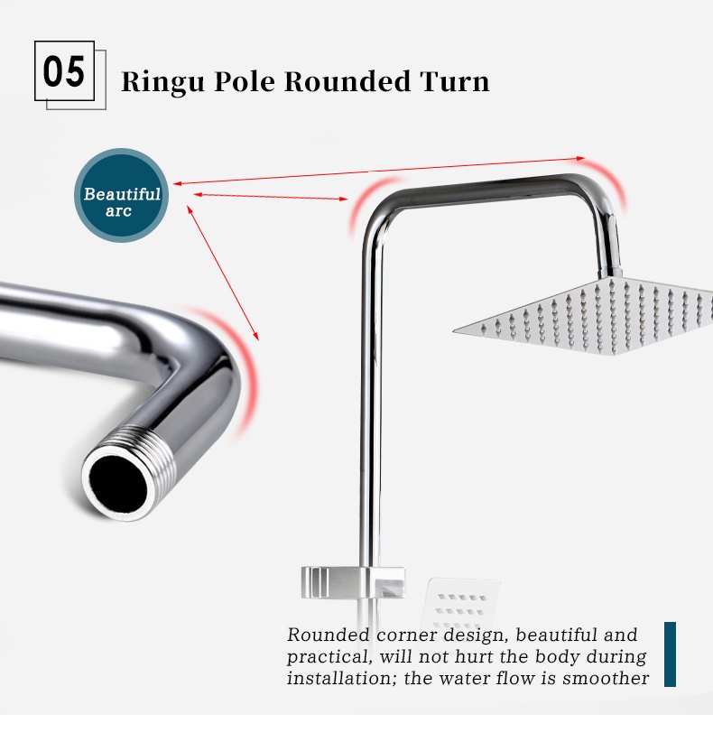 304 stainless steel shower suit single point water heater shower faucet ...