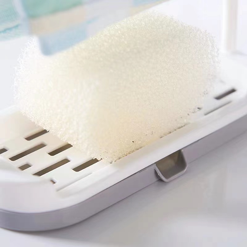 A45 COD【Manila】Kitchen Sponge Holder Soap Dish Cloth Towel Hanger ...