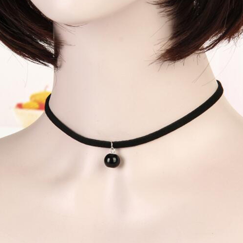 Vintage Handmade Black Velvet Choker For Women Gothic Punk Neck Jewelry ...