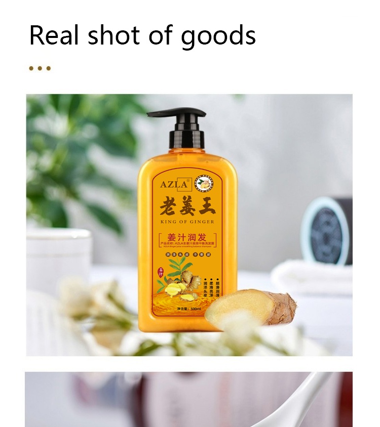 AZLA Ginger Hair Shampoo Fast Regrowth Hair Thick AntiHair Loss Anti