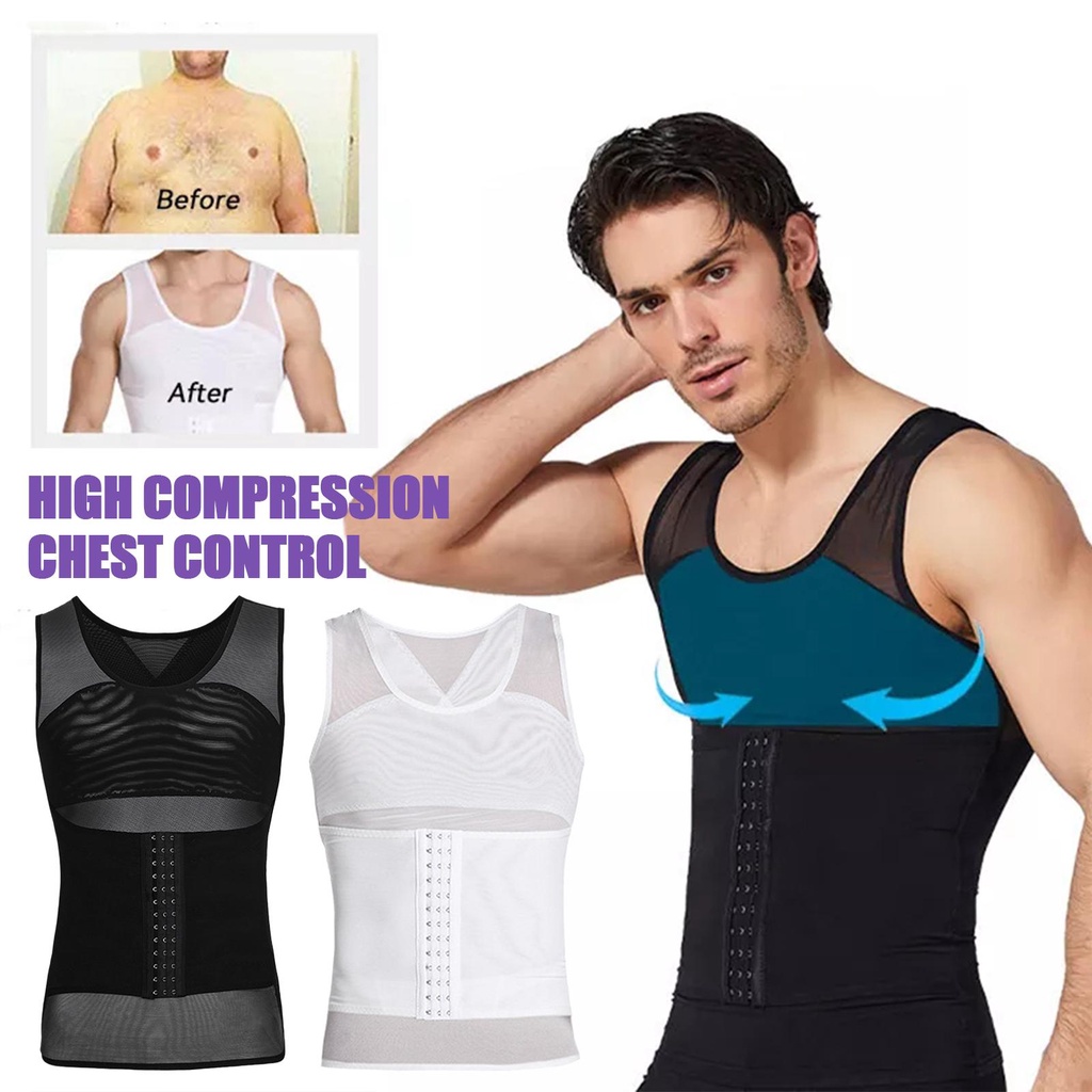 Men's Corset Body Shapewear Body Slimming Shaper For Men Compression ...