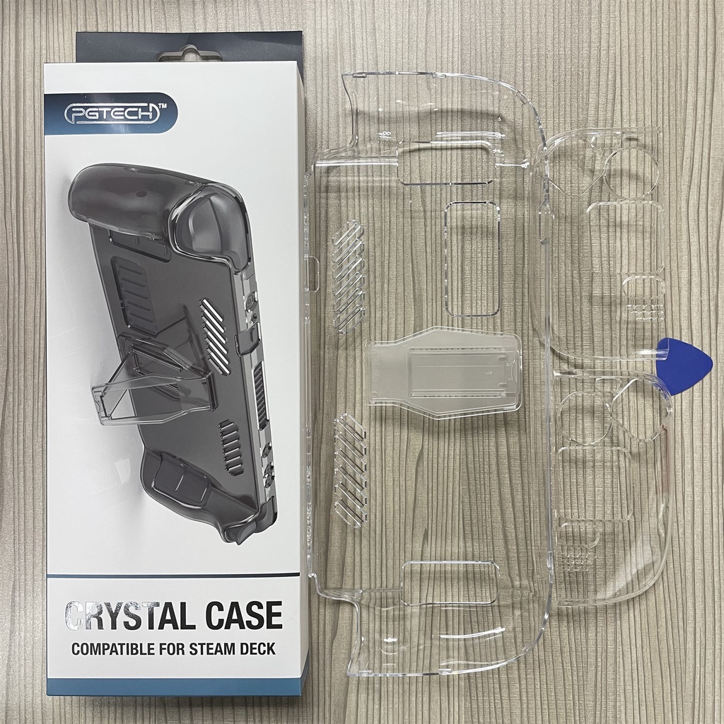 Transparent PC Hard Case for Steam Deck Host Split Crystal Protective ...