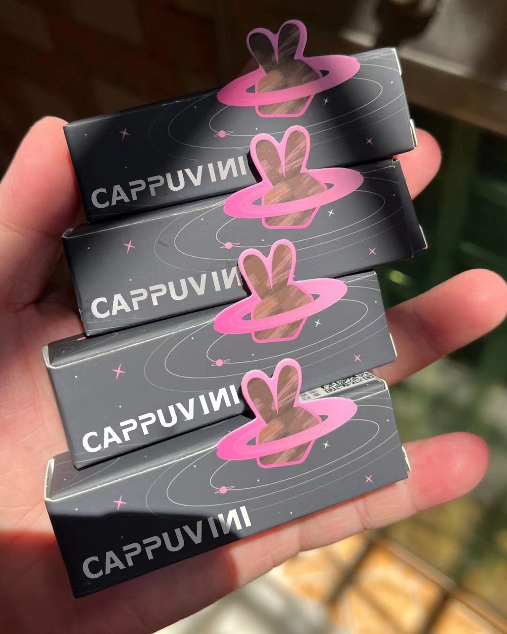 CAPPUVINI Pink Rabbit Moisturizing Lip Gloss Lasting Coloring 2.5g/1pc ...