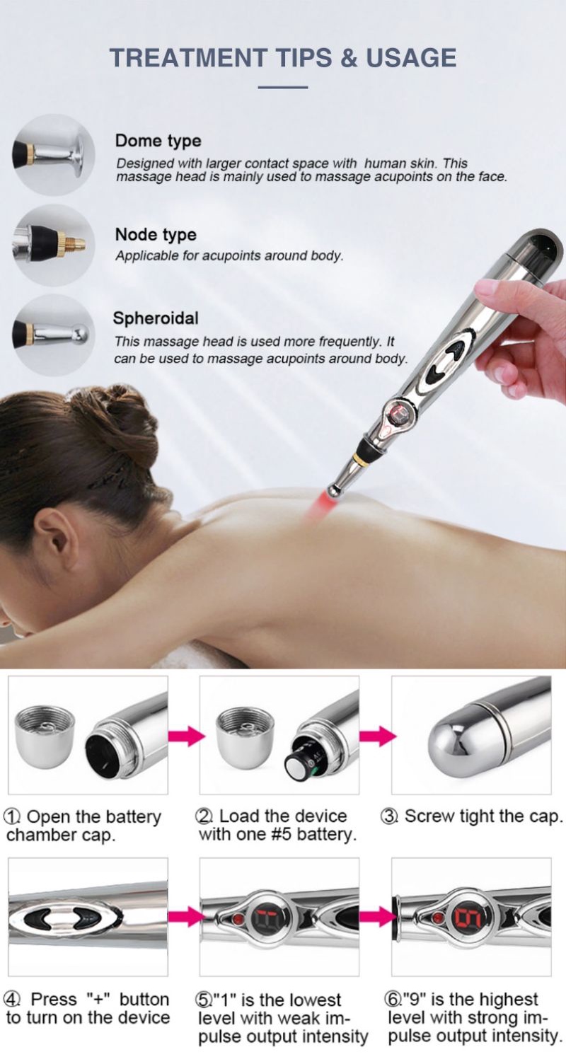 Laser Acupuncture and Moxibustion Pen Massage Rod