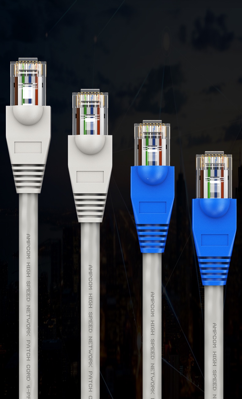 AMPCOM RJ45 Connector Strain Relief Boots Cover for CAT6/5E/5 Ethernet ...