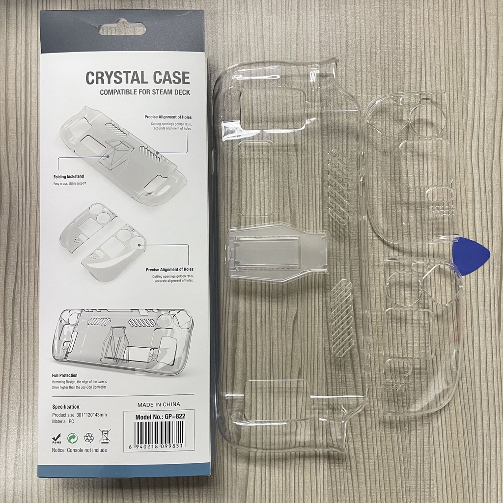 Transparent PC Hard Case for Steam Deck Host Split Crystal Protective ...