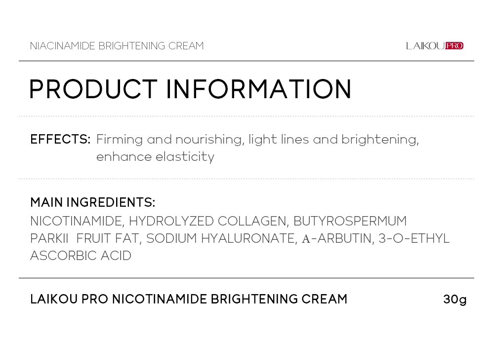 LAIKOU Niacinamide Brightening Face Cream - 30gm sg 11134202 22120 g2pfh3b6wqkv37