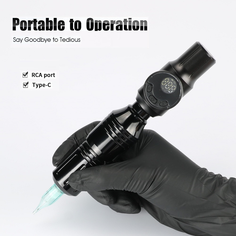 Tattoo Pen Cartridge Tattoo Machine Kit Beginner Rotary Tattoo Machine ...