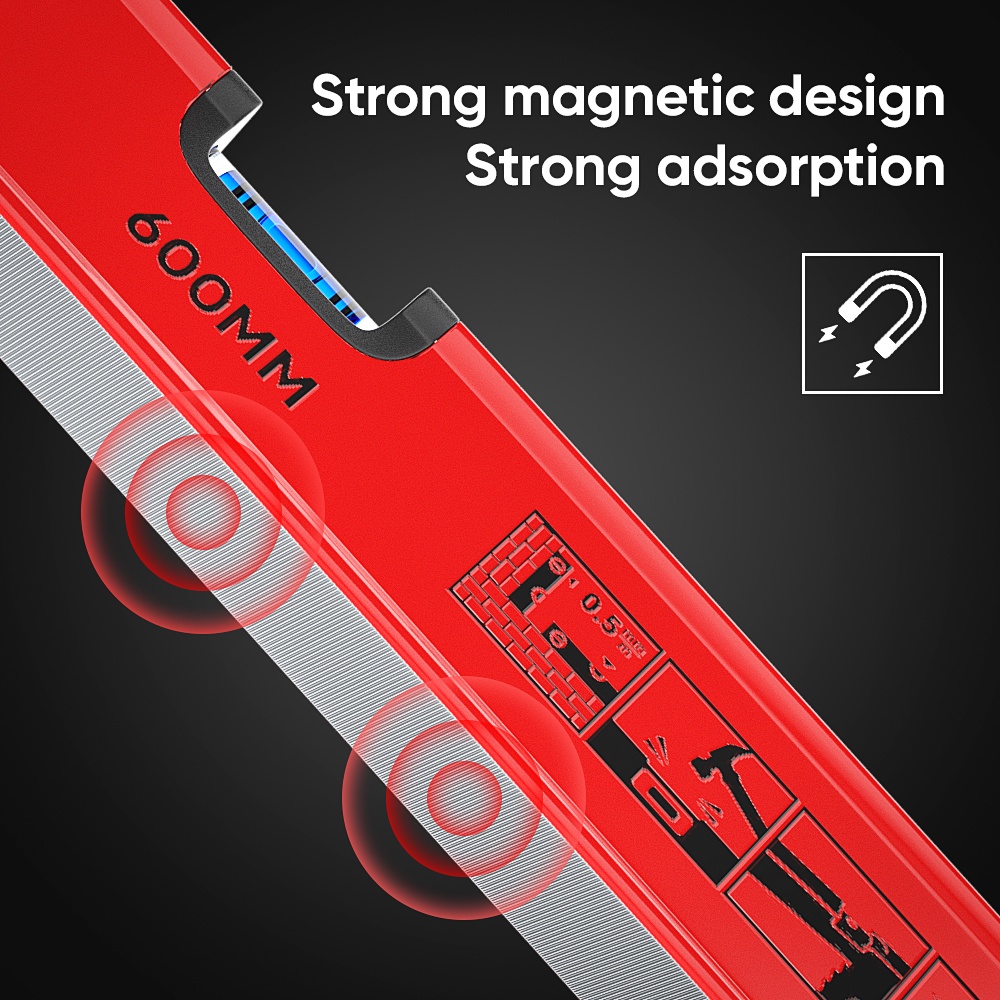Mitsushi Torpedo Level 6 Size Magnetic Base Horizontal Measuring Ruler ...