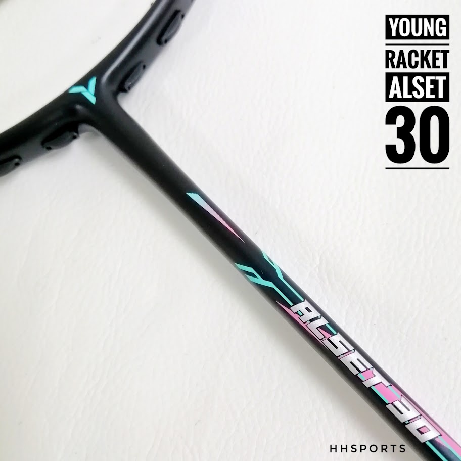 YOUNG Badminton Racket ALSET 30 ( FREE String/Grip ) BLACK | Shopee ...