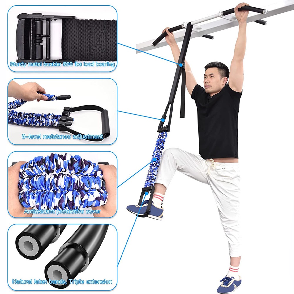 Brebebe Pull Up Assist Bands Chest Expander, Resistance Bands with ...