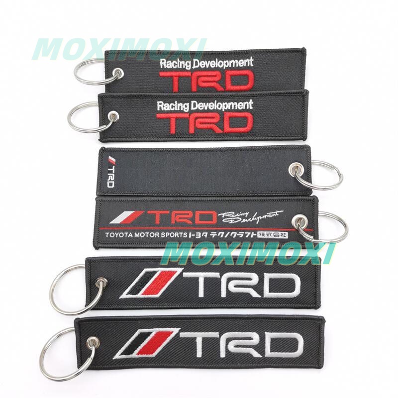 #HKS STI TRD SPARCO Racing Key Ring Embroidery Keychain Luggage Tag for ...