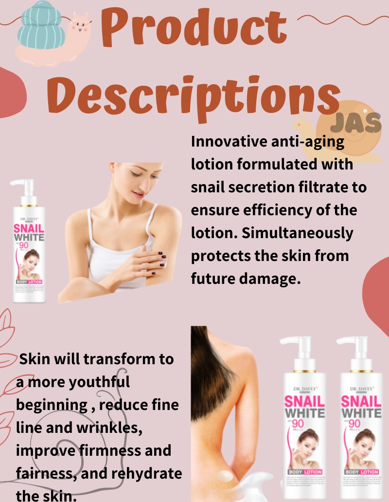 Snail White Body Lotion With Spf 90 Skin Moisturizer And Whitening Maintain Skin 500ml Shopee 8813