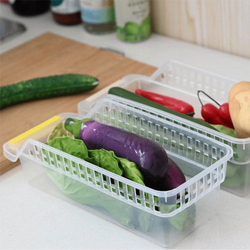 B03 COD【Manila】Kitchen Fridge Space Saver basket ref organizer fridge ...