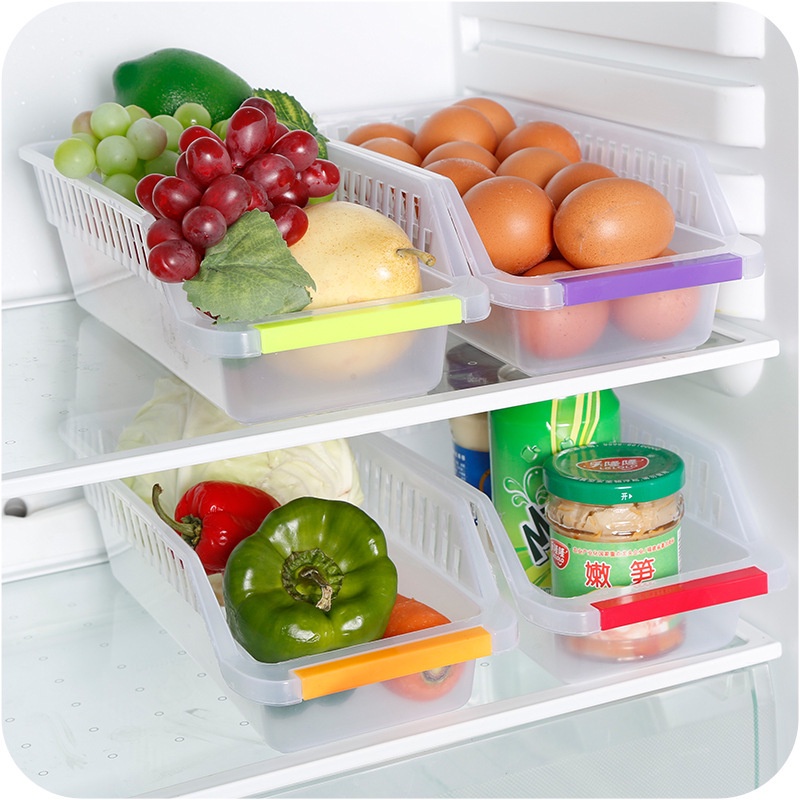 B03 COD【Manila】Kitchen Fridge Space Saver basket ref organizer fridge ...