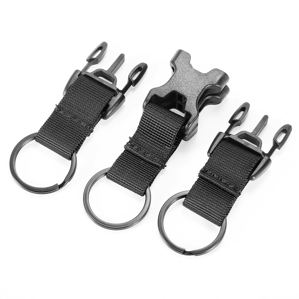 Molle Key Chain Ring Clip Nylon Webbing Strap Belt Backpack O Ring ...