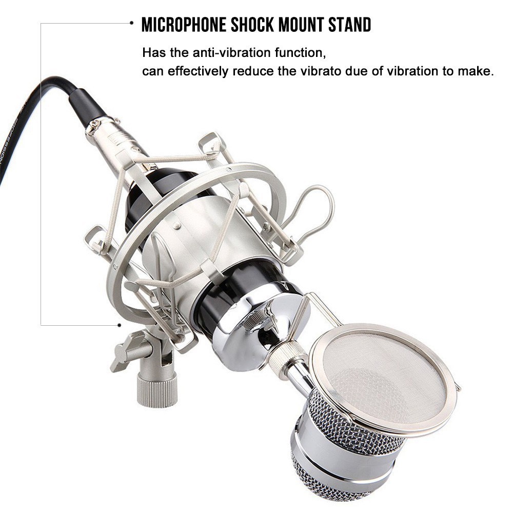 KAcool Bm-800 Condenser Microphone V8 Soundcard Multifunctional Live ...
