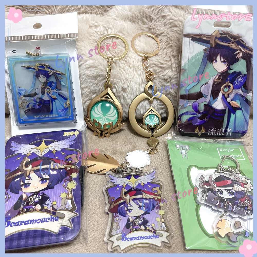 GENSHIN IMPACT Sumeru Anemo Element VISION Keyring SCARAMOUCHE Double ...