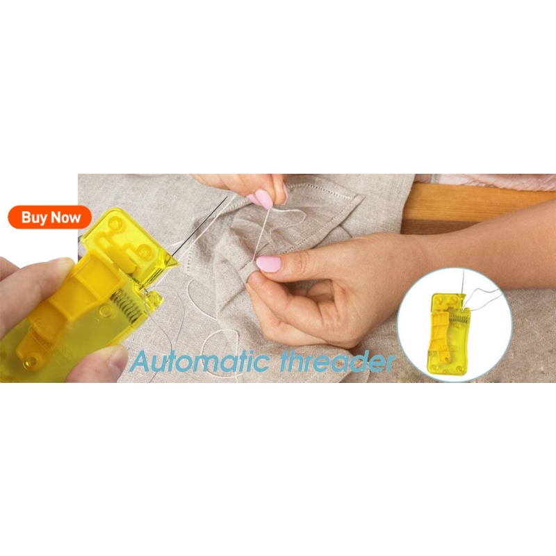 Sewing Machine Needle Threader Stitch Insertion Tool Automatic Threader ...