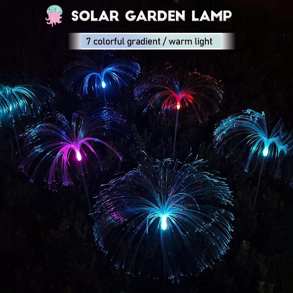 Seven Color Changing LED Solar Jellyfish Light Waterproof Outdoor ...