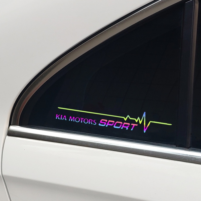 2Pcs Car Reflective Side Window Sticker Windshield Decal FOR KIA SONET ...