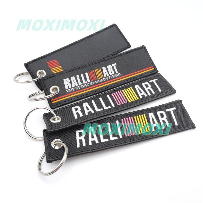 #HKS STI TRD SPARCO Racing Key Ring Embroidery Keychain Luggage Tag for ...
