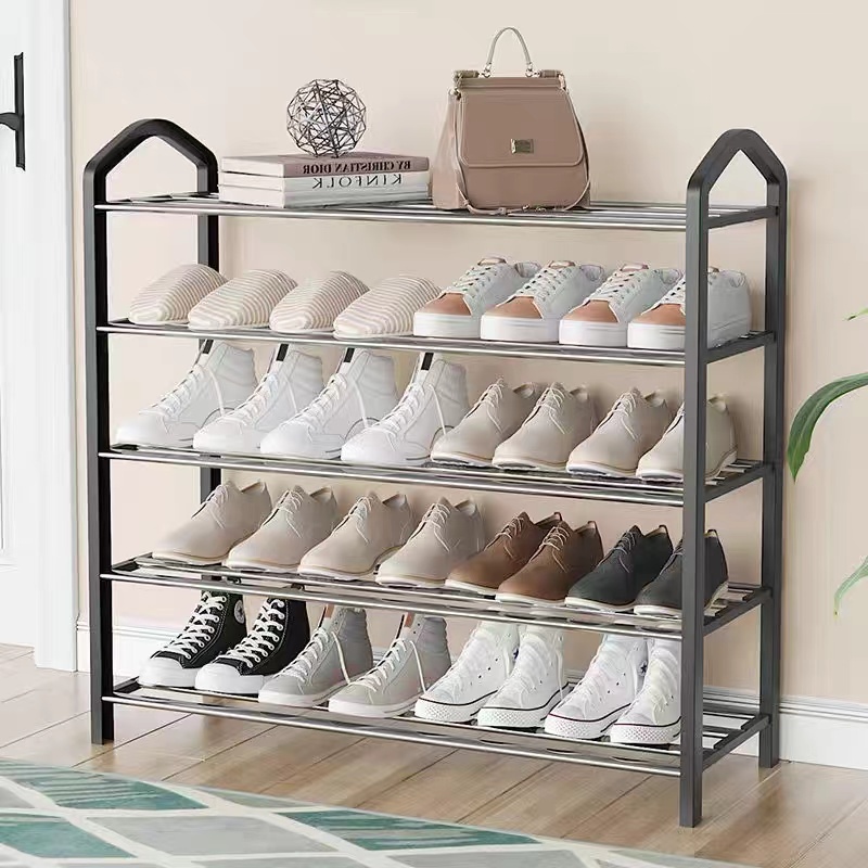 B55 COD Multi-layer shoe rack shoe stand assembly Dormitory steel tube ...