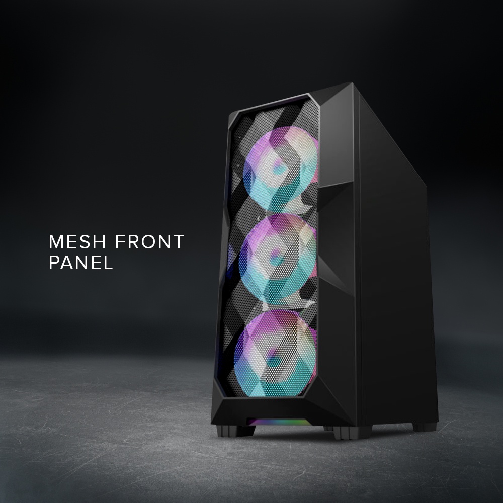 EasyPC | Keytech Armor Knight Series Mid Tower Gaming PC Case White or ...