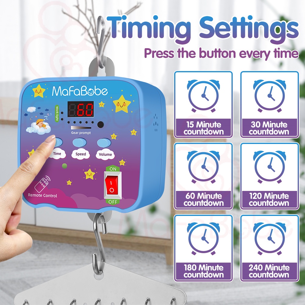 MaFaBabe Electronic remote control cradle controller Baby Cradle IBABY