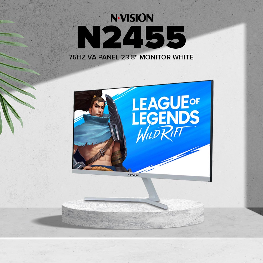 Easypc Nvision N2455 75hz Fhd Flicker Free Ips Panel 24 Inch Monitor