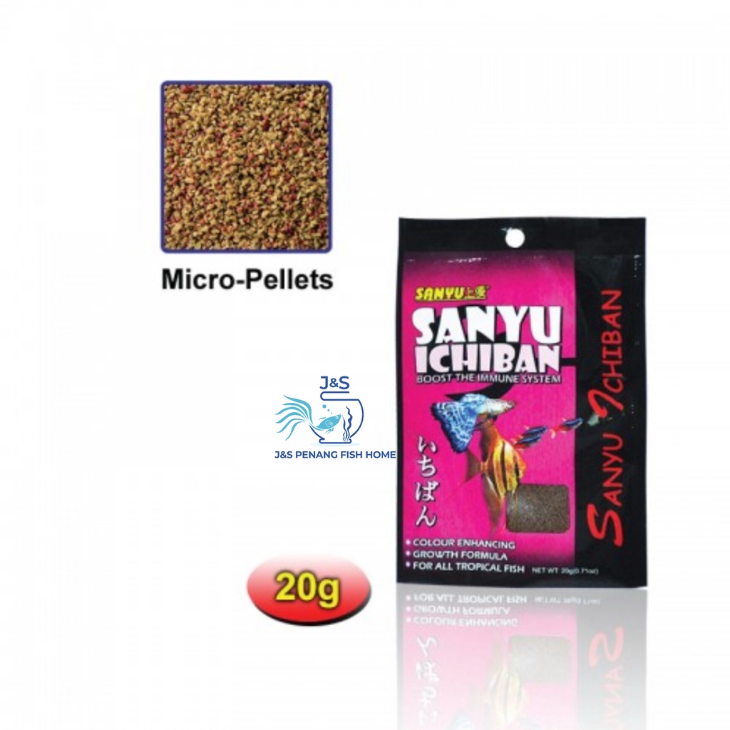 SANYU Ichiban Tropical 20g (Fish Food in Sachet) | Shopee Philippines