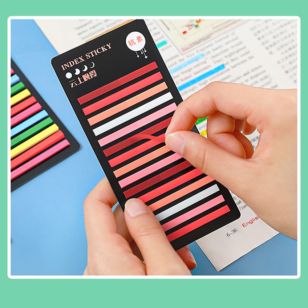 300Sheets/lot Colorful Fluorescent Sticky Notes for Translucent ...