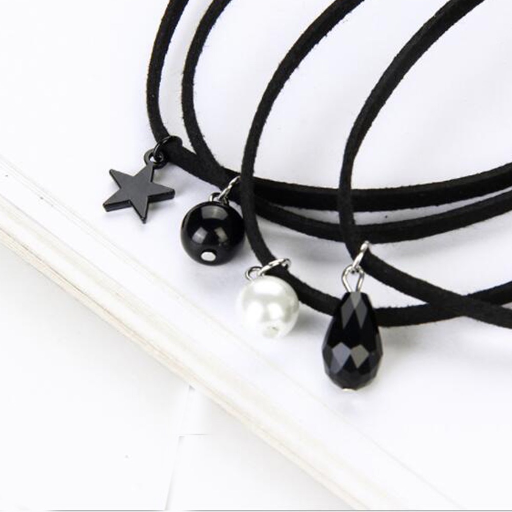 Vintage Handmade Black Velvet Choker For Women Gothic Punk Neck Jewelry ...