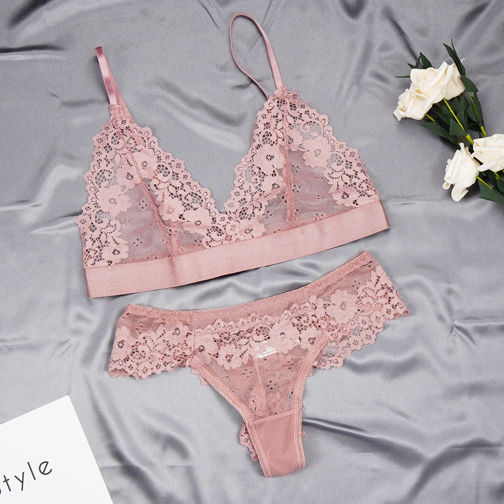 Sexy Lace Thin Lingerie Set