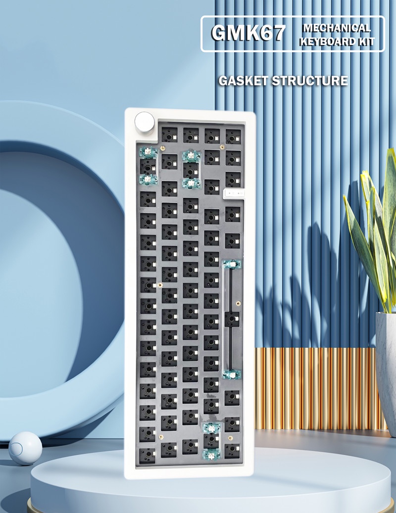 【In Stock】GMK67 65% Gasket Bluetooth 2.4G Wireless Hot-swappable ...