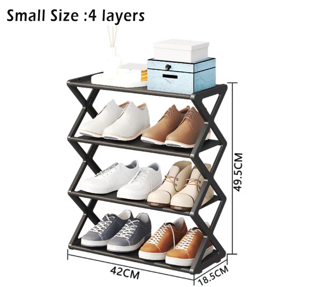 Super8 4/5 Layer Shoe Rack Stackable Stainless Steel Organizer Creative ...