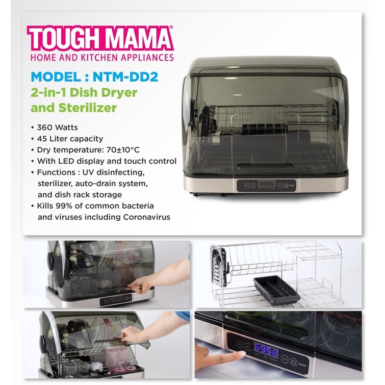 2-in-1 Sterilizer & Dish Dryer - Tough Mama Appliances