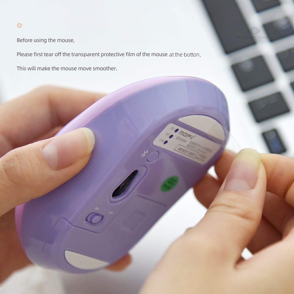 MOFii M5DM Bluetooth+USB Wireless Dual-mode Mouse Two-channel Office ...