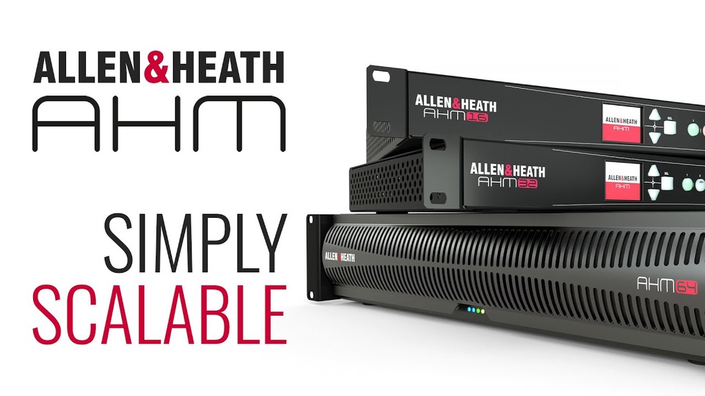 Allen & Heath - AHM-16 16x16 Audio Matrix Processor with 8x8 I/O ...