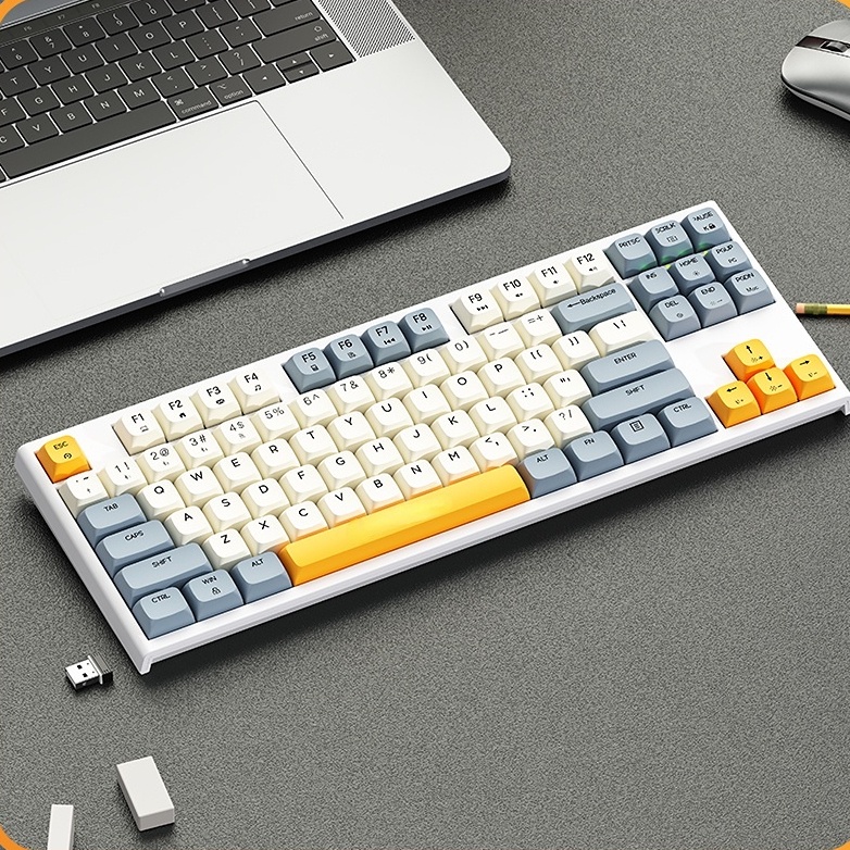 Lychee GK87 RGB Gaming keyboard 2.4g Wireless Bluetooth 5.0 mechanical ...