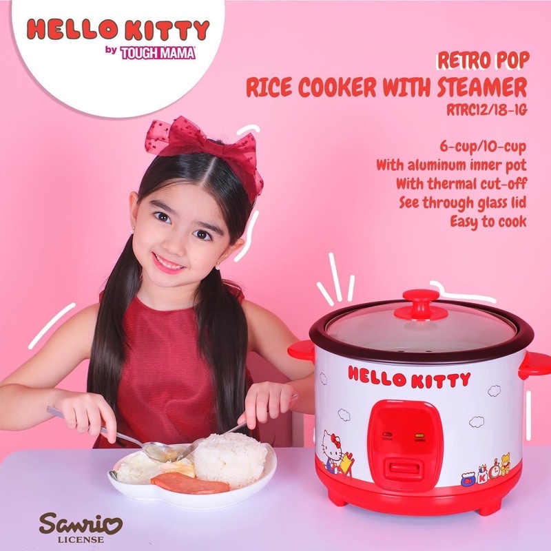Tough Mama Sanrio 1.2L/1.8L Hello Kitty Non-Stick Rice Cooker | Shopee ...