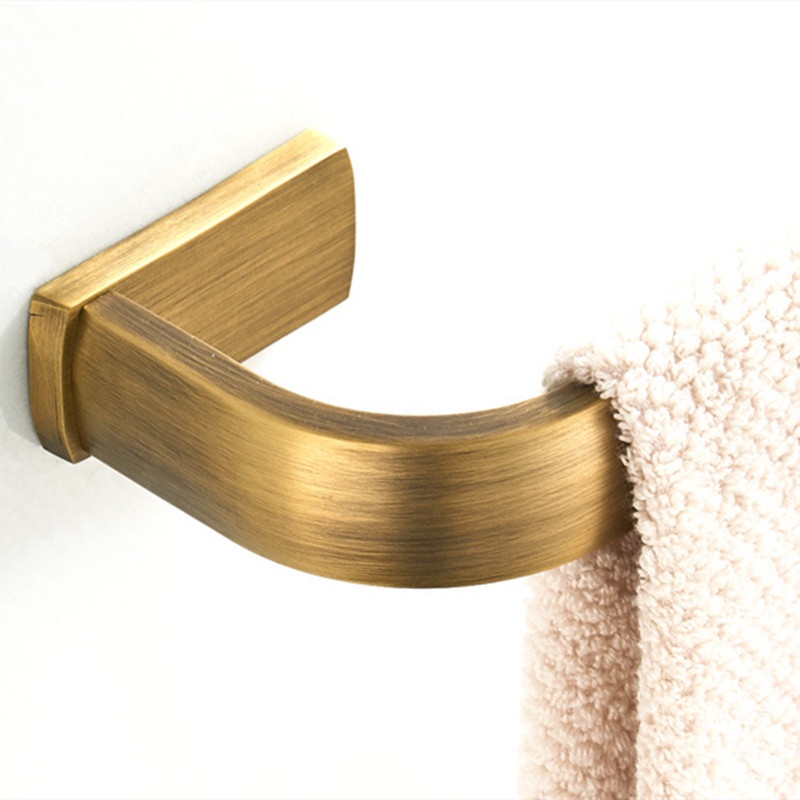 Bathroom towel rack Bronze antique solid brass towel holder for ...
