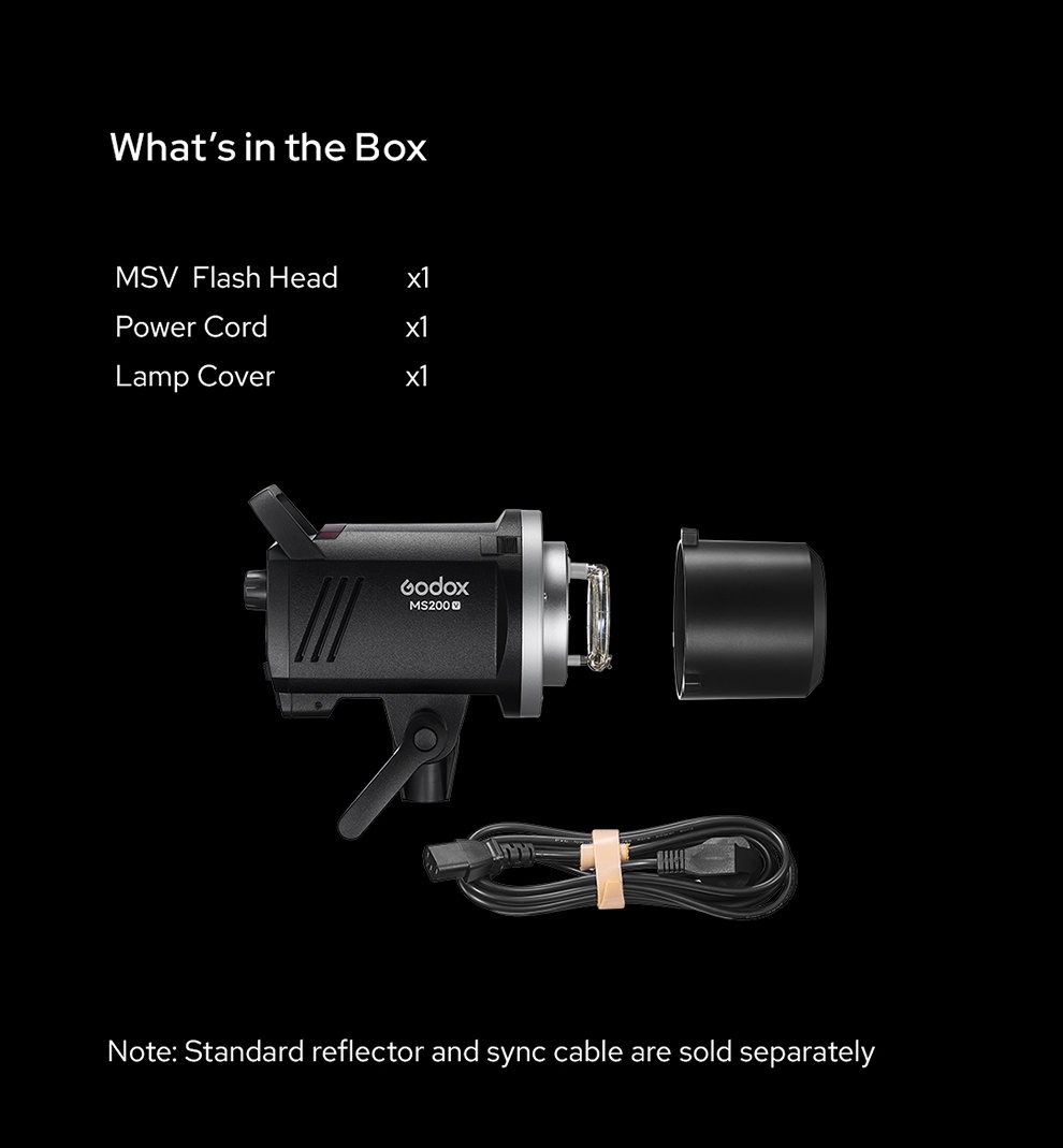 Godox MS200V / MS300V Studio Light MSV Series Compact Studio Flash ...