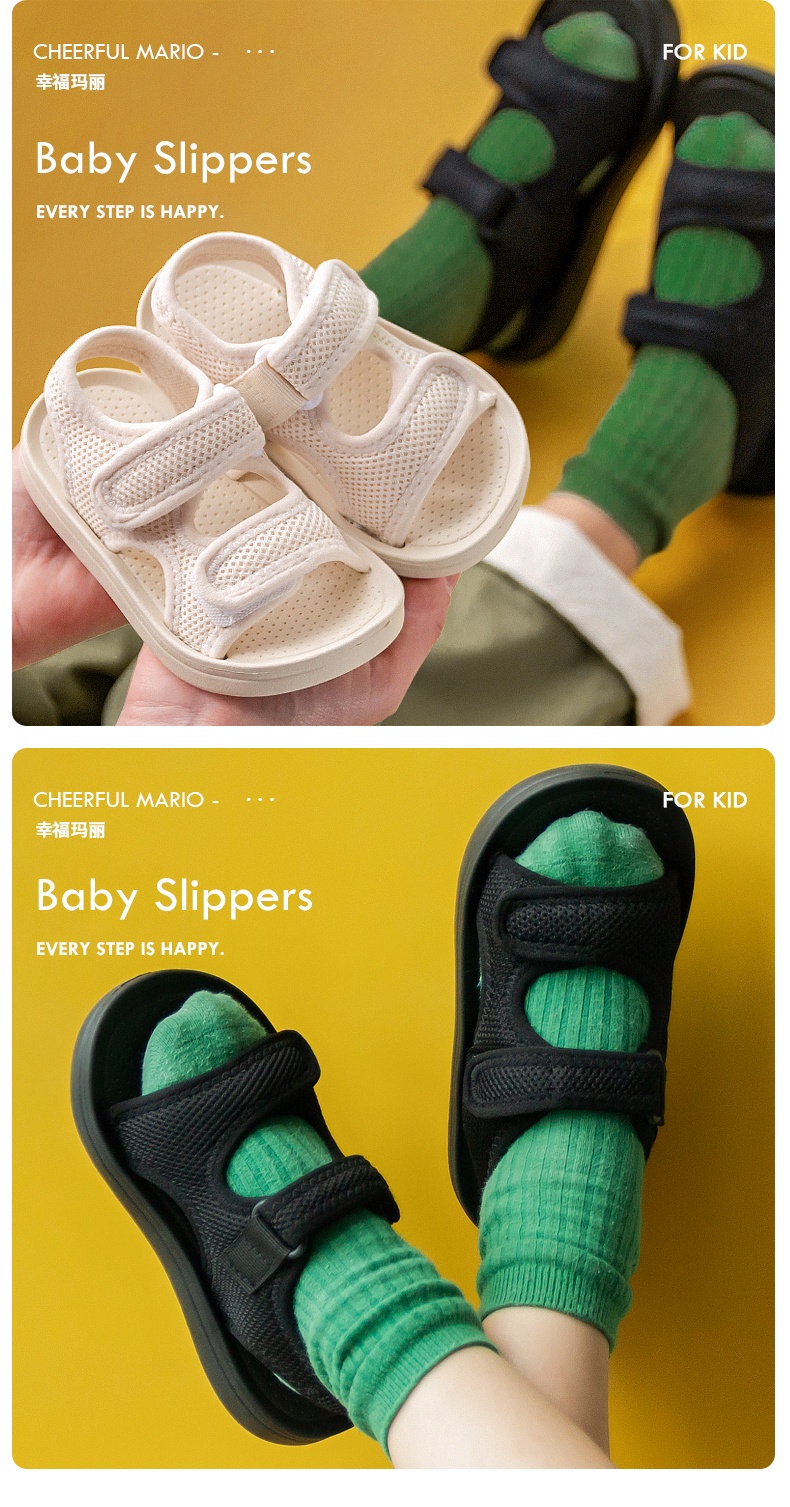 Summer Baby Sandals Solid Color Baby Boy Sandals Soft Sole Anti-slip Boys Girls Sandals Toddler Baby Shoes Beach 2-12 Years