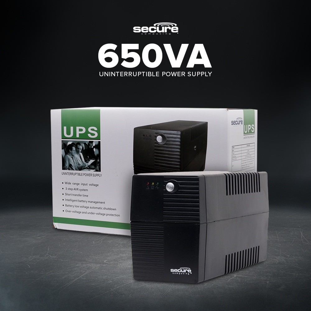 Secure 650va UPS Desktop power surge protection, overload protection ...