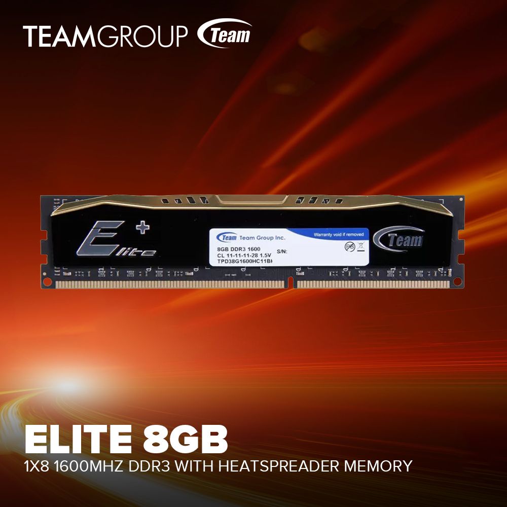 Team Elite 1600mhz Ddr3 4gb Team Elite Memory 8gb Ddr3-1600