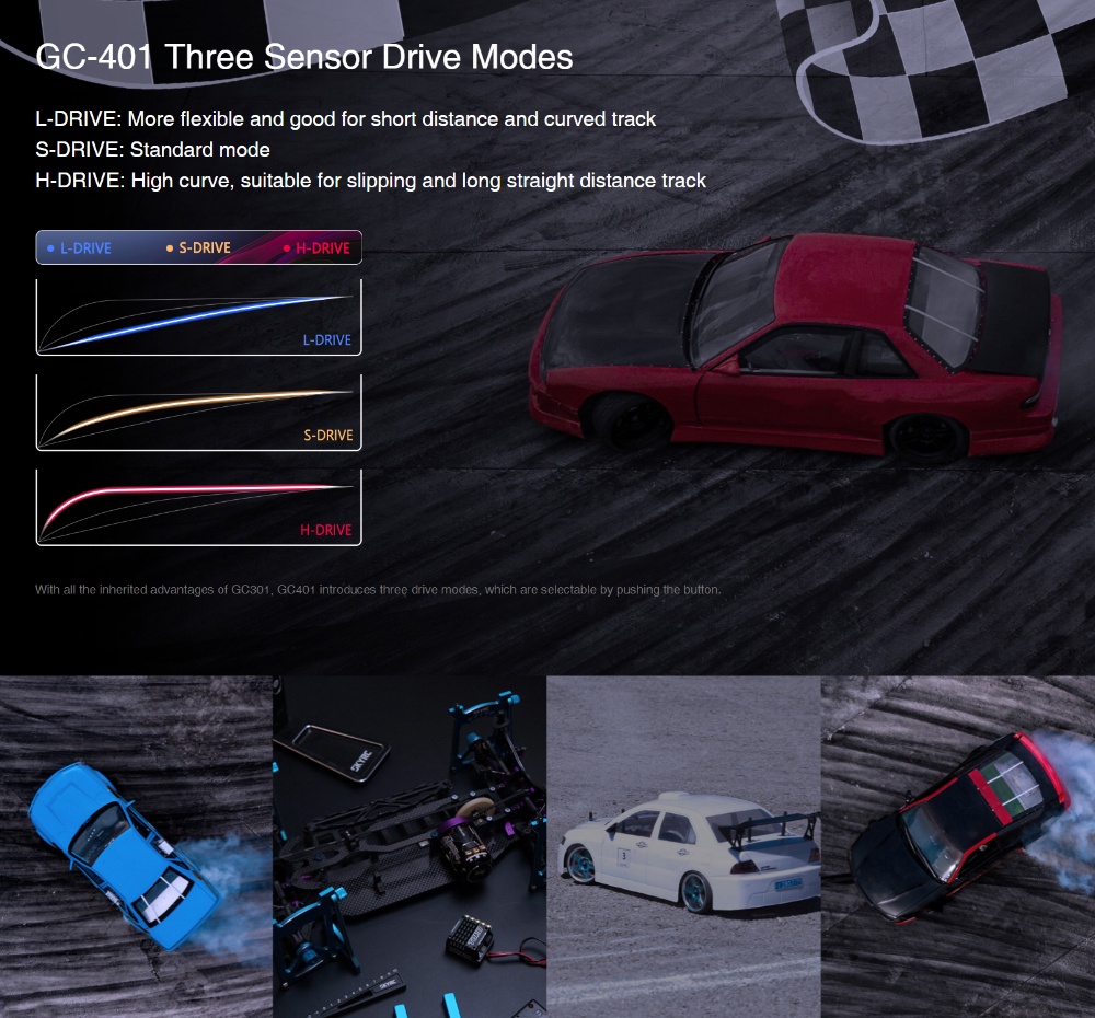 SKYRC GC401 Gyro Gyroscope for RC Car Drift Racing Car Steering