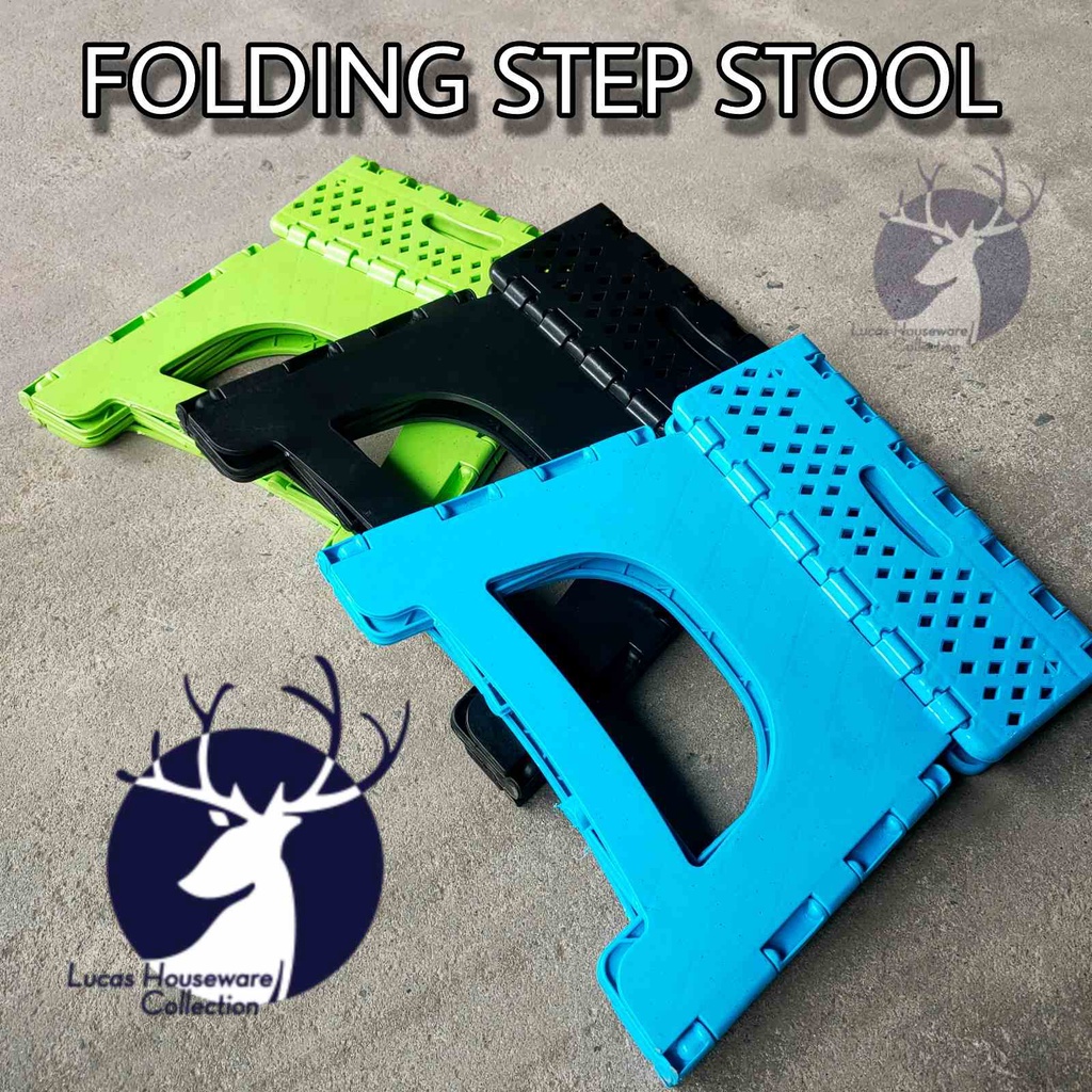 FOLDING PLASTIC STOOL / MULTI FUNCTIONAL STEP STOOL / MINI CHAIR ...