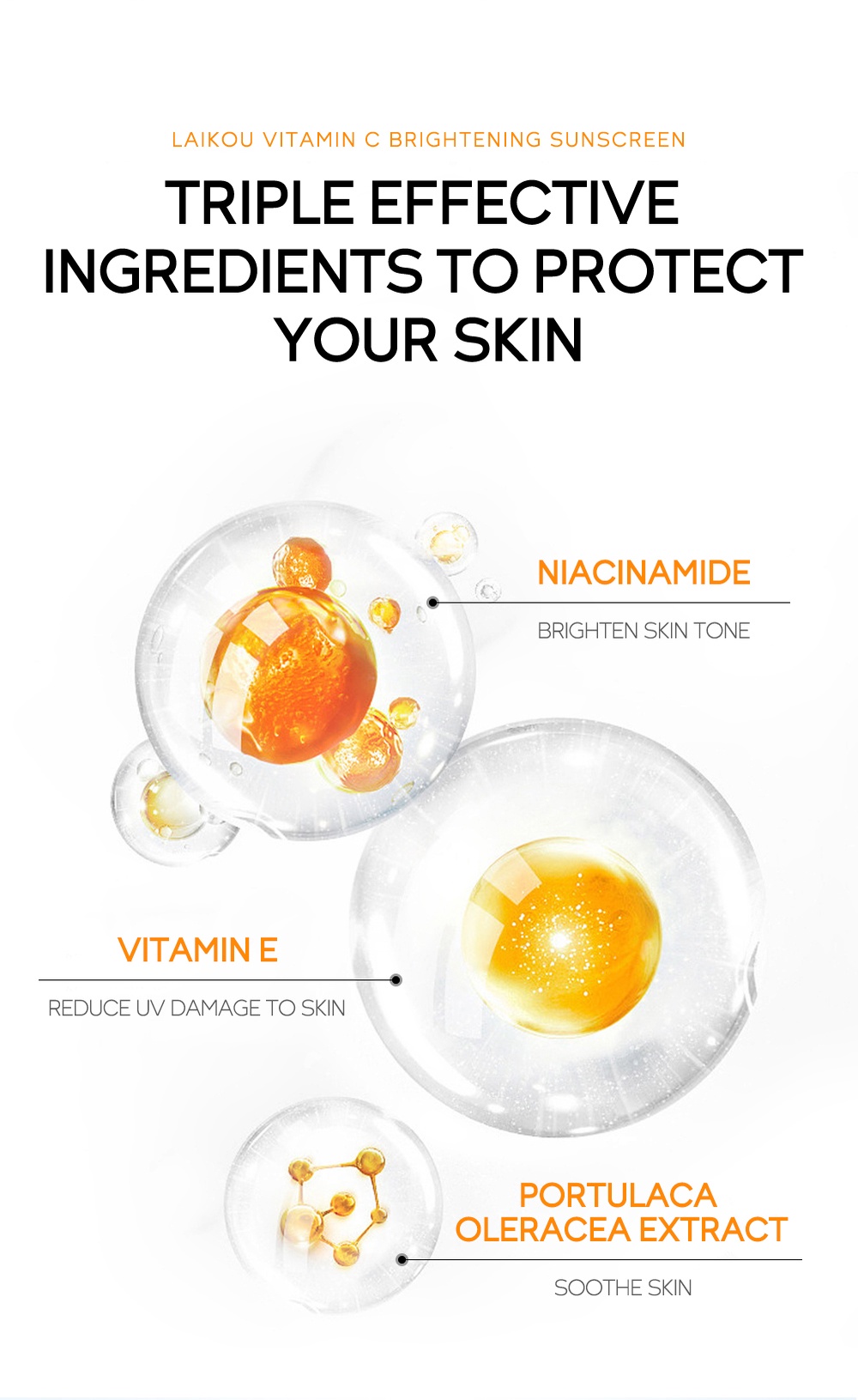 Laikou Vitamin C Sunscreen Brightening Uv Sunblock Spf50 Pa+++ 50G Sg 11134202 23010 N2Wjdcauc1Lvb3