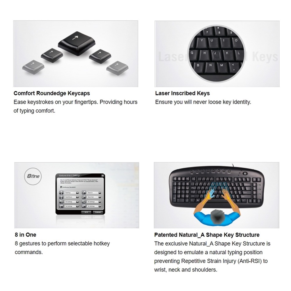 A4tech KRS-8372 Keyboard and Mouse Usb Bundle Black, A4 Tech KRS 8372 A ...